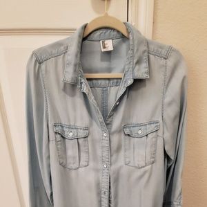H&M Lyocell chambray tunic